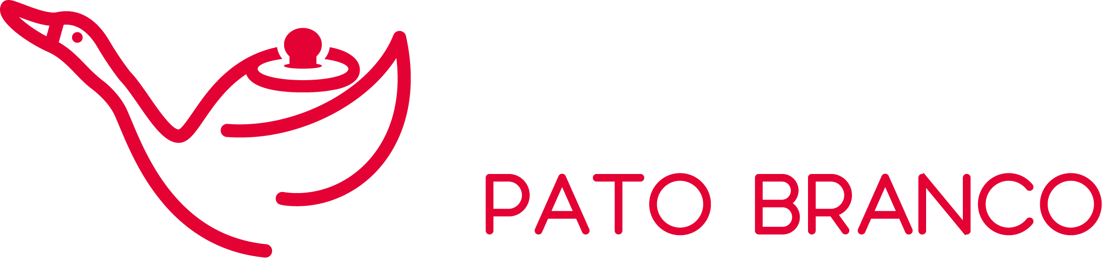 Logo Horizontal Alumínio Pato Branco - Vermelho